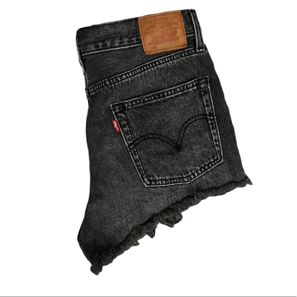 Black Washed 501s Levi’s Shorts